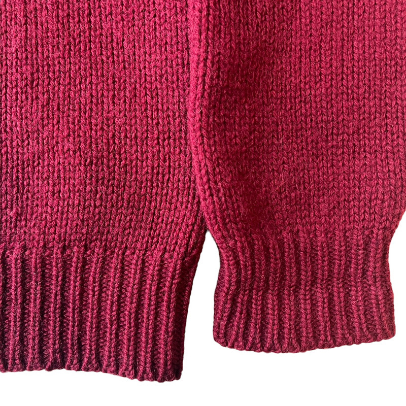 80s старый бирка GAP общий рисунок переключатель шерсть вязаный свитер XL / 80 годы Vintage Old Gap 