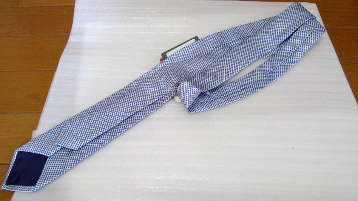 【未使用】ロロピアーナ：ネクタイ：FAI0827 MY NET SILK TIE TBM4【即決】_画像4