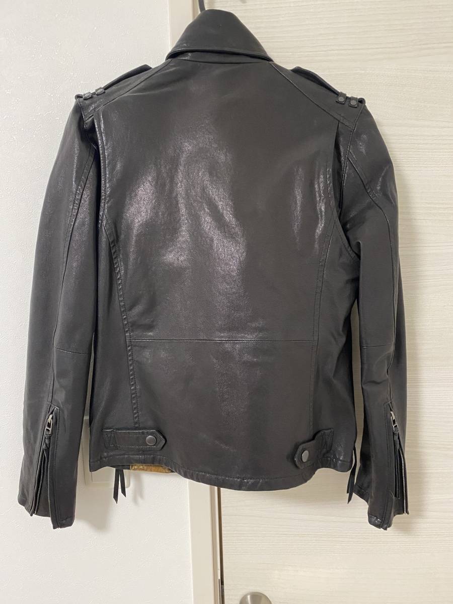 5351 pool Homme rider's jacket 1 sheep leather cow leather beautiful goods 