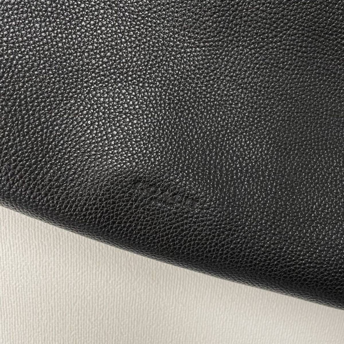 ヤフオク! - COACH クラッチバッグ 黒 レザー キャリーオールポー...