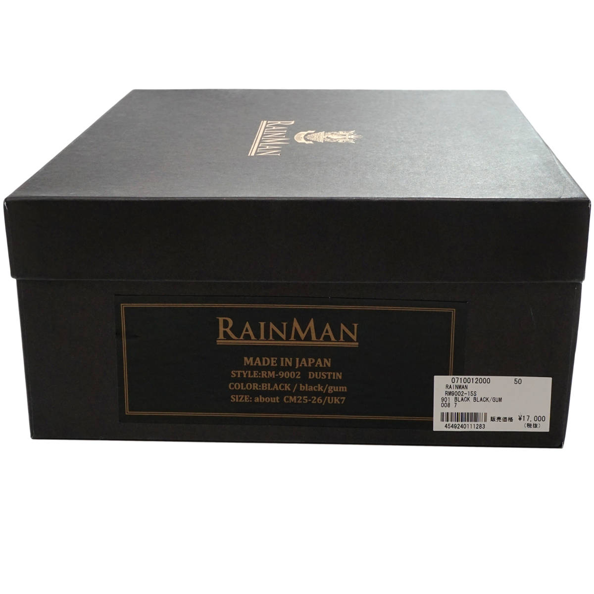RAINMAN Dustin レイン ブーツ 25 25.5 26cm 新品　レインマン RM9002 カントリー ブローグ_画像5