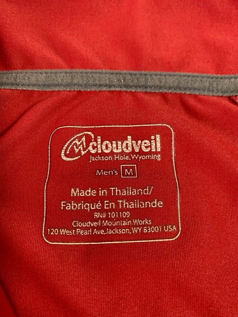 Cloudveil 超伸縮性 ドライ インナー ハーフジップ Tシャツ アウトドア 登山 トレッキング 速乾 クラウドベイル メンズ 長袖 トップス_画像5