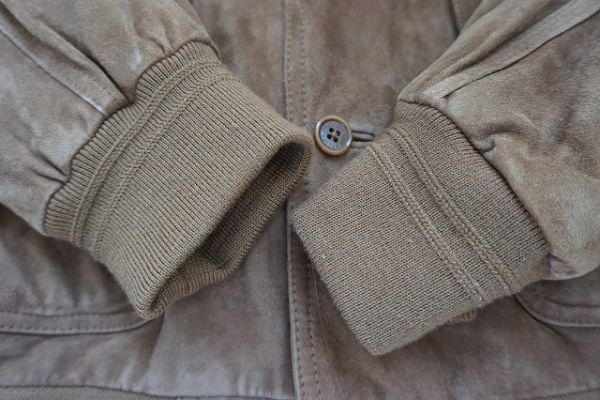 Brooks Brothers ブルックスブラザーズ メンズ ヌバック スエードブルゾン ジャケット 裏地 中綿 冬 茶系 サイズ L 【797656】