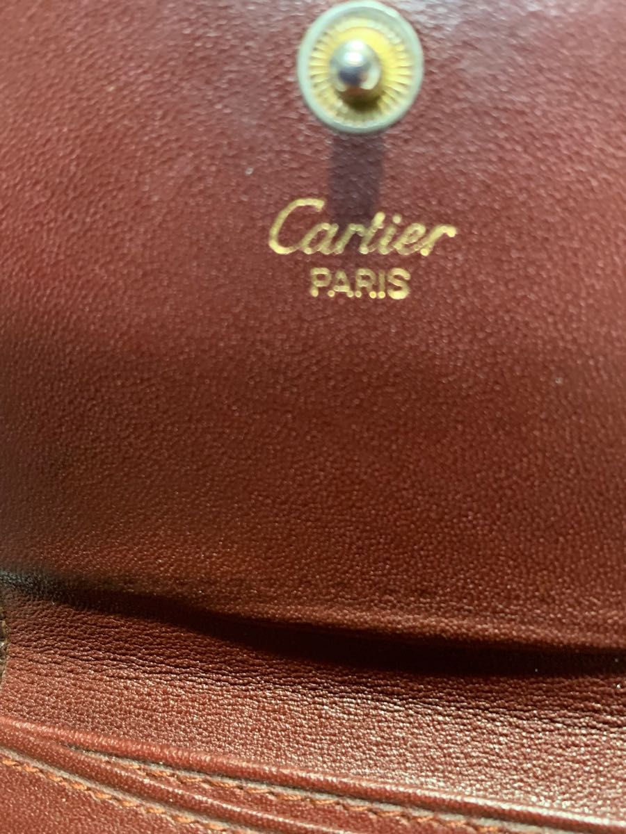 値下げ！カルティエ小銭入れ　Cartier ボルドー