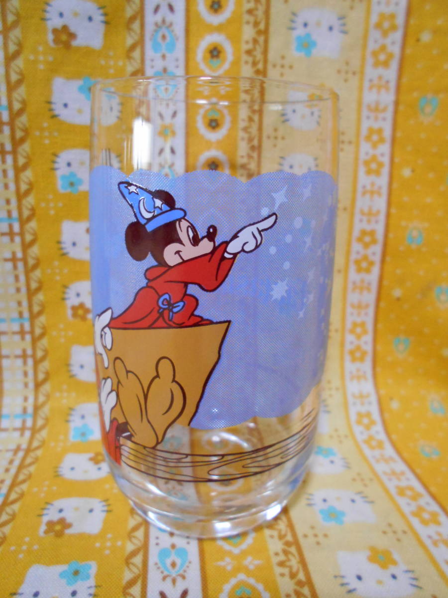 ♪ディズニー美品ミッキーマウスファンタジア魔法使いの弟子ガラス製グラスコップウォルトディズニーカンパニー_画像6