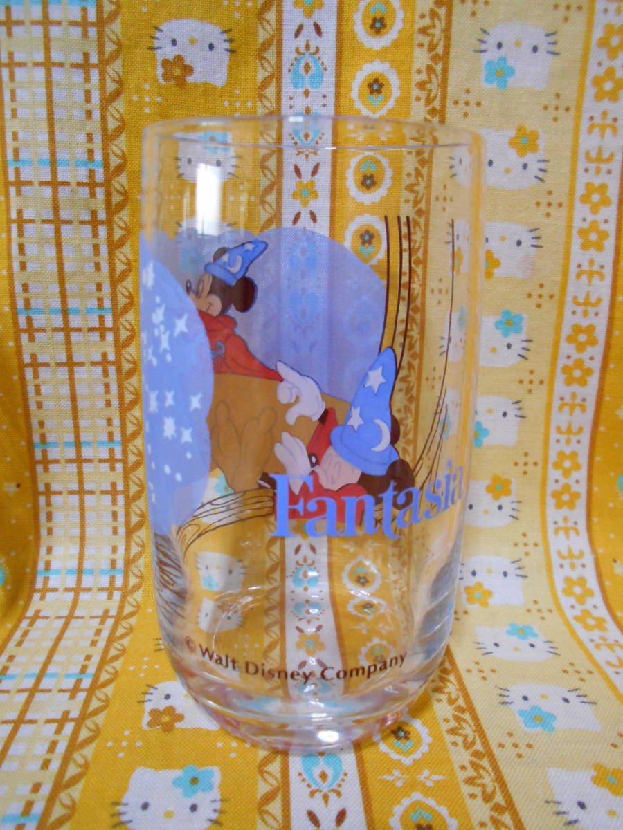 ♪ディズニー美品ミッキーマウスファンタジア魔法使いの弟子ガラス製グラスコップウォルトディズニーカンパニー_画像7