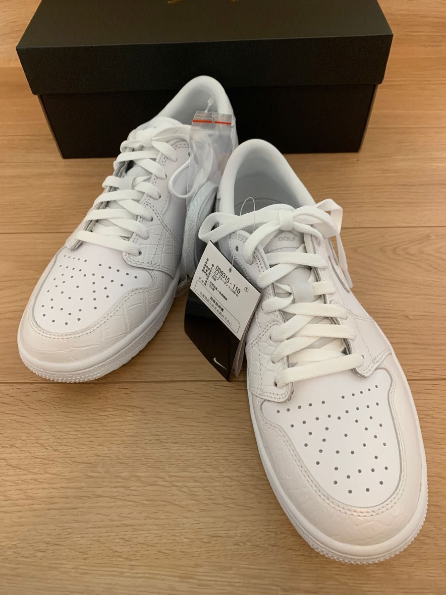 Nike Air Jordan 1 Low Golf ナイキ エアジョーダン1 ロー ゴルフ ホワイト クロコダイルスキン