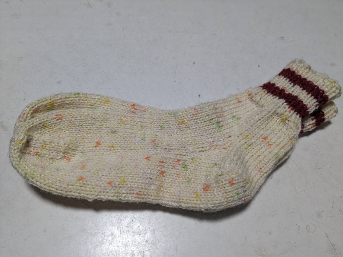  new goods free shipping * hand made hand-knitted. socks 2 pairs set * hand-knitted. acrylic fiber tawashi 1 piece extra attaching 