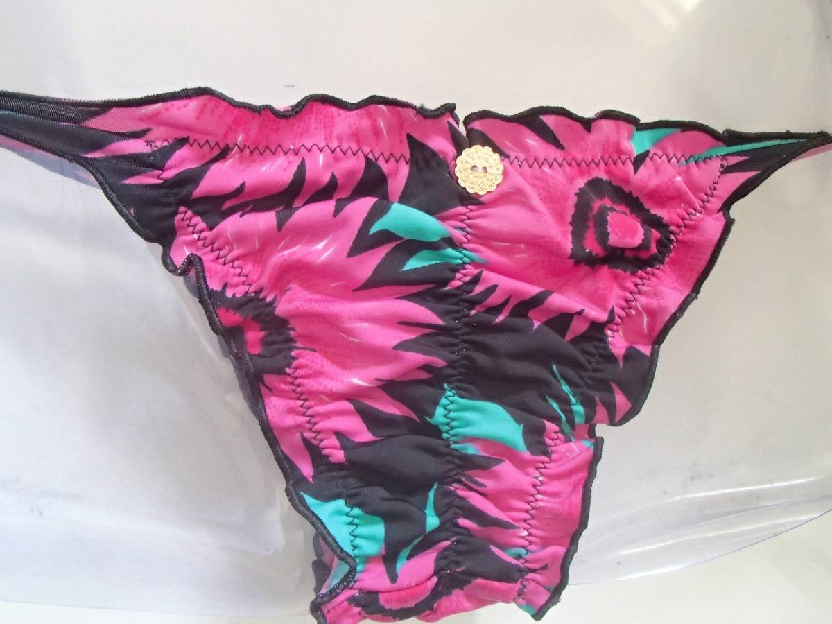 bra42 [ sale general price 3880 jpy ] black pink ve long back gya The - attaching Brazil bikini full full S-M size 