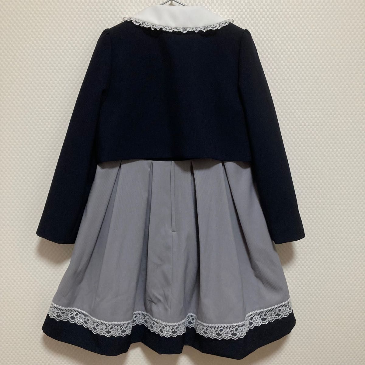SAKURA フォーマルアンサンブル 130 ネイビー パープル グレー 卒園式 入学式 ワンピーススーツ 発表会 女の子 SAKURA フォーマルアンサンブル 130 ネイビー パープル グレー 卒園式 入学式 ワンピーススーツ 発表会 女の子