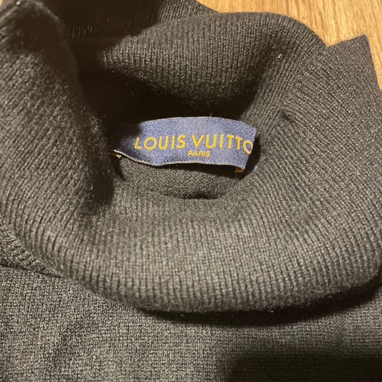 LOUIS VUITTON ルイヴィトン カシミヤ タートルネック ニット XL 黒
