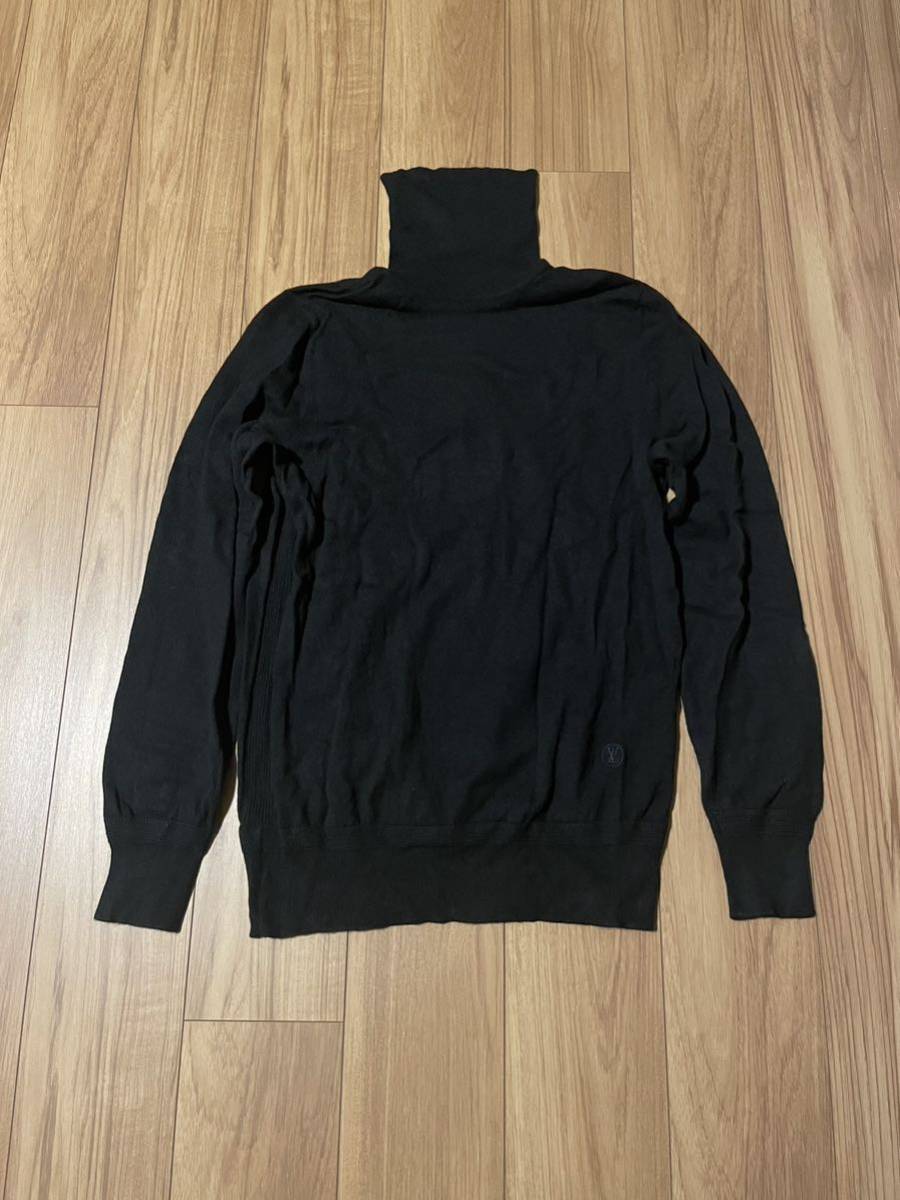 LOUIS VUITTON ルイヴィトン カシミヤ タートルネック ニット XL 黒