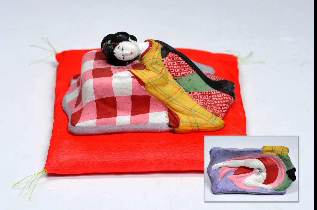 Yahoo!オークション - 珍品 手描き彩色陶器人形 ※底面手淫彫 箱無