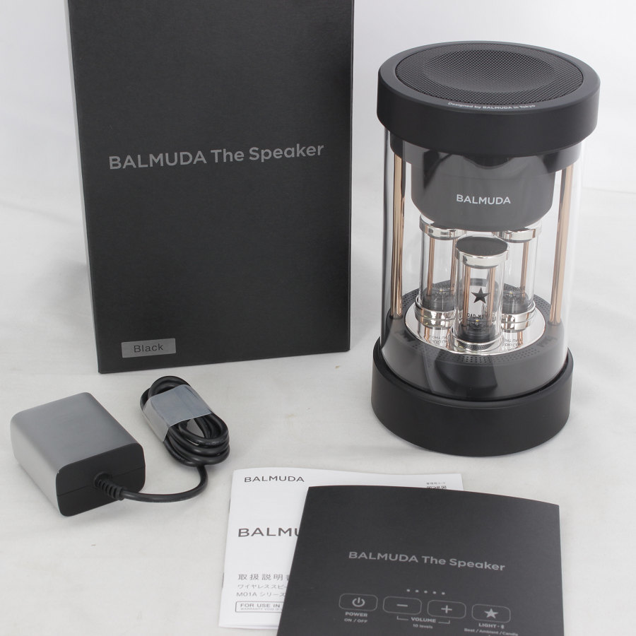 美品】BALMUDA The Speaker M01A-BK バルミューダ ザ・スピーカー