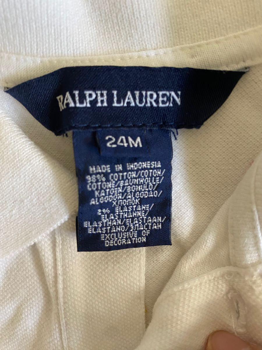 半袖　ワンピース　ポロシャツ　ラルフローレン　ロゴ　ベビー服　新品　Ralph Lauren  卒園　入園