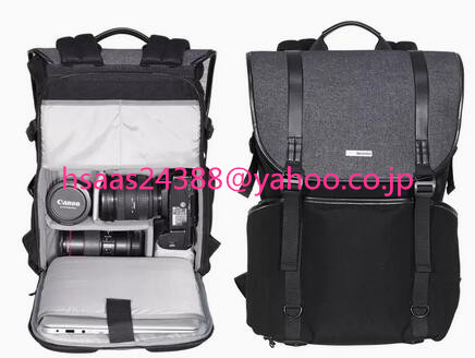 BENRO新行者写真バッグ専門一眼レフカメラ多機能デジタル両肩大容量専門レンズバックパックB200N黒色