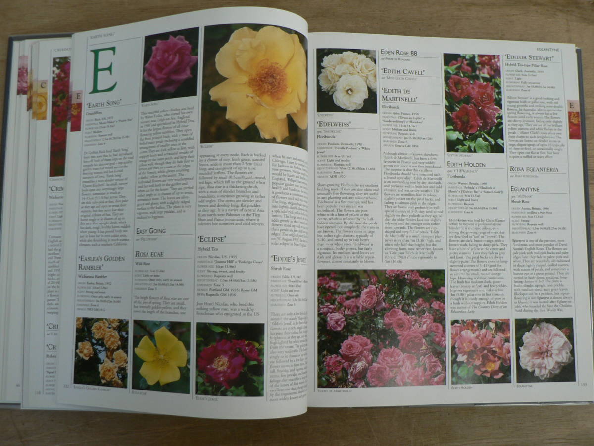 s foreign book THE ROYAL HORTICULTURAL SOCIETY encyclopedia of ROSE DK 2003/ rose rose flower illustrated reference book 