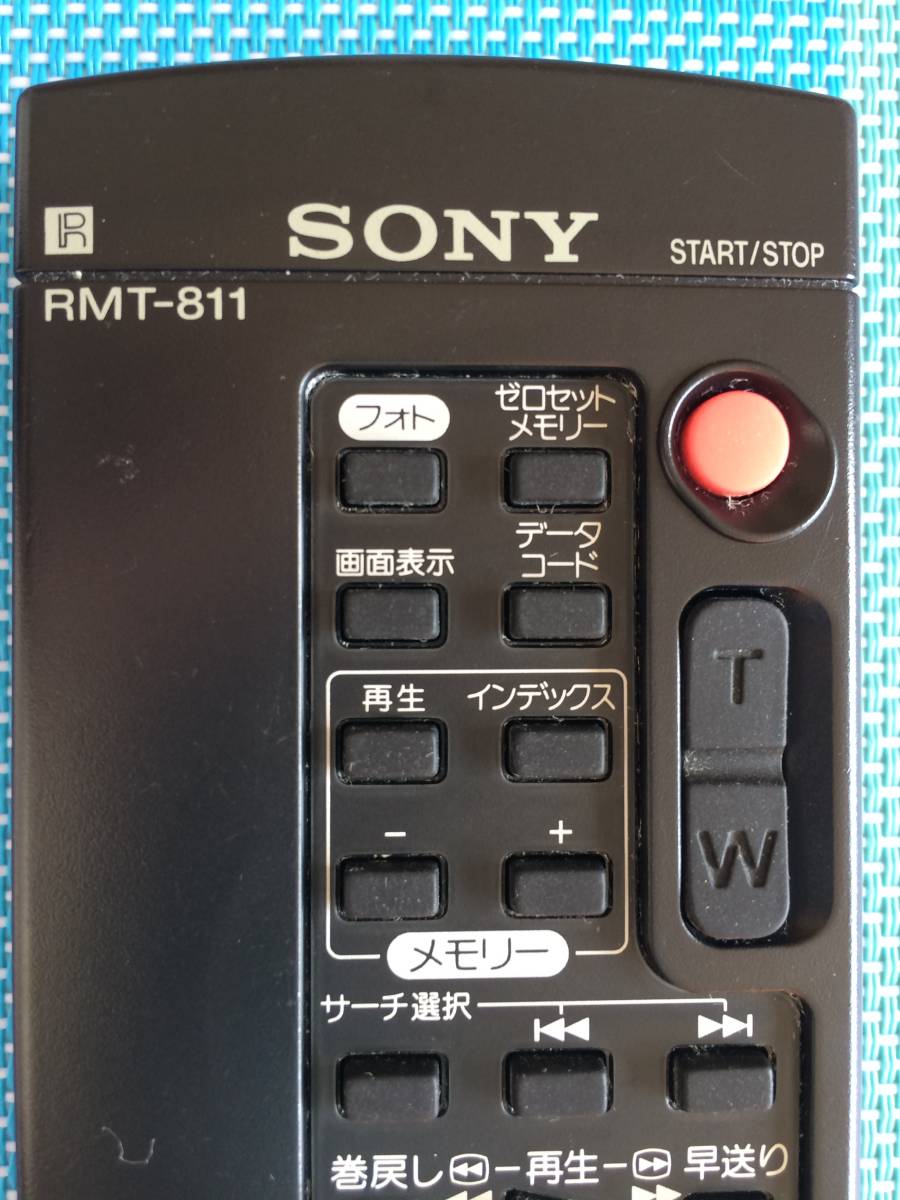 送料無料★SONY★ソニー★純正★ビデオカメラ用リモコン★RMT-811★中古★動作品★返金保証あり☆