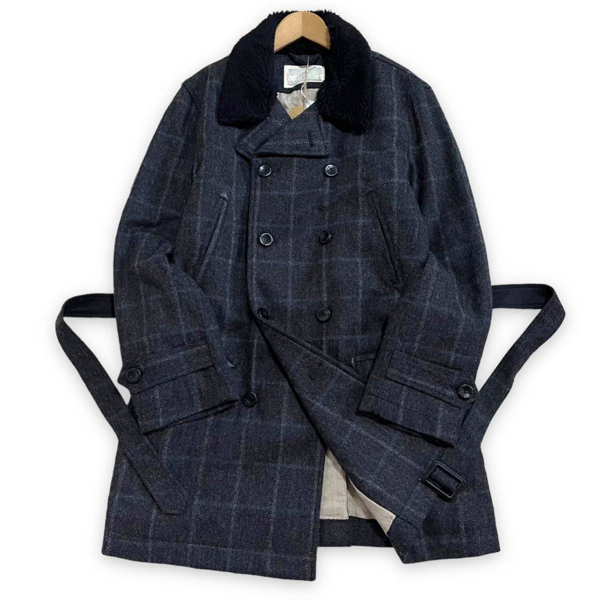 新品 nest robe confect コンフェクト 衿ボア MOONツイード ダブル