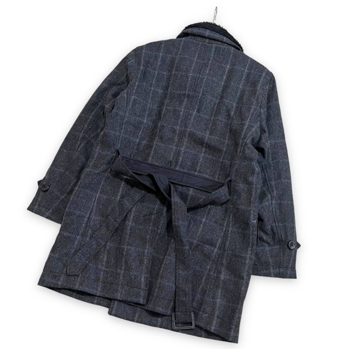 新品 nest robe confect コンフェクト 衿ボア MOONツイード ダブル