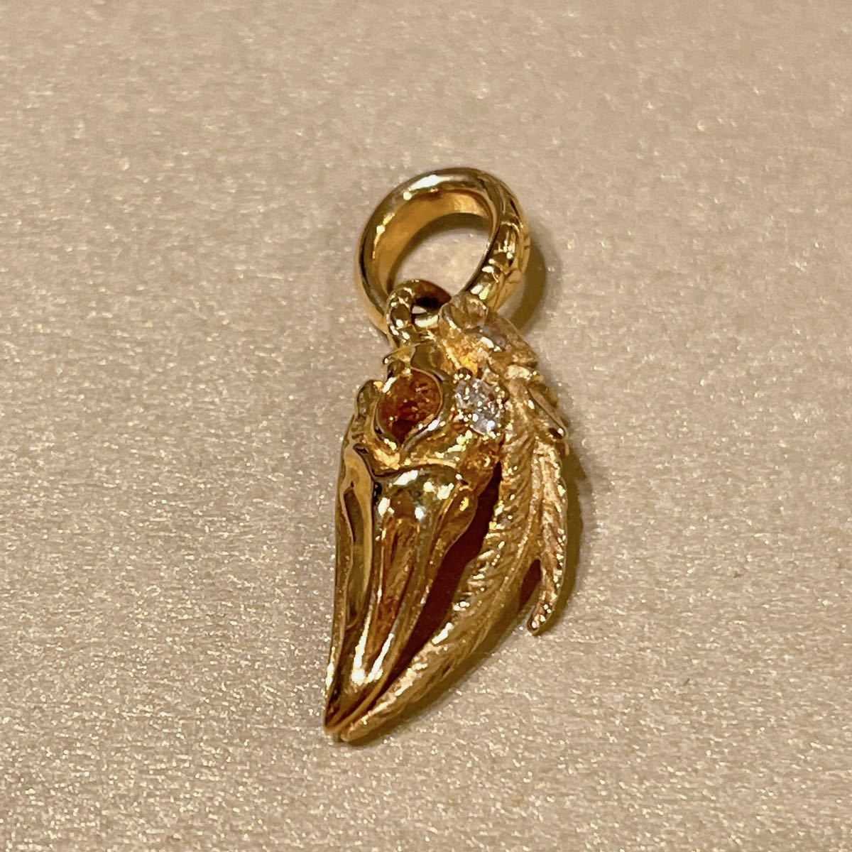  rare limited goods blati Marie K18 Gold & diamond ... charm pendant top 