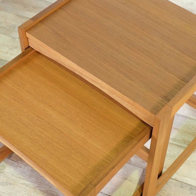新品 北欧 ネストテーブル サイドテーブル ミニテーブル 天然木 収納