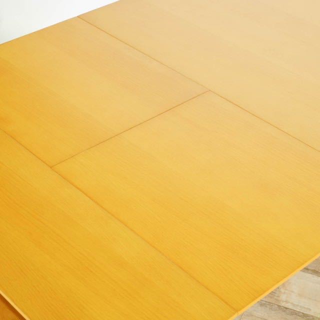 新品 伸長式 ダイニングテーブル S ナチュラル 収納 飾り棚 エクステンション 幅 100cm 135cm 2人用 4人用 カントリー テーブル リビング_画像7