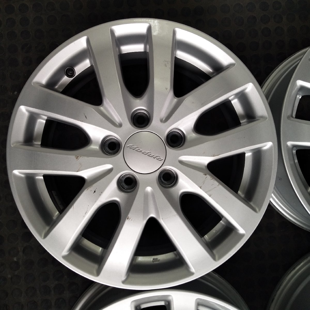  контрольный номер :W11-244[4шт.@ цена ][16x6J 5x114.3 ET+50 ступица 64]HONDA Honda оригинальный *Moduro modulo * витрина прямой самовывоз возможность * покупка в обмен на старую модель с доплатой возможность 