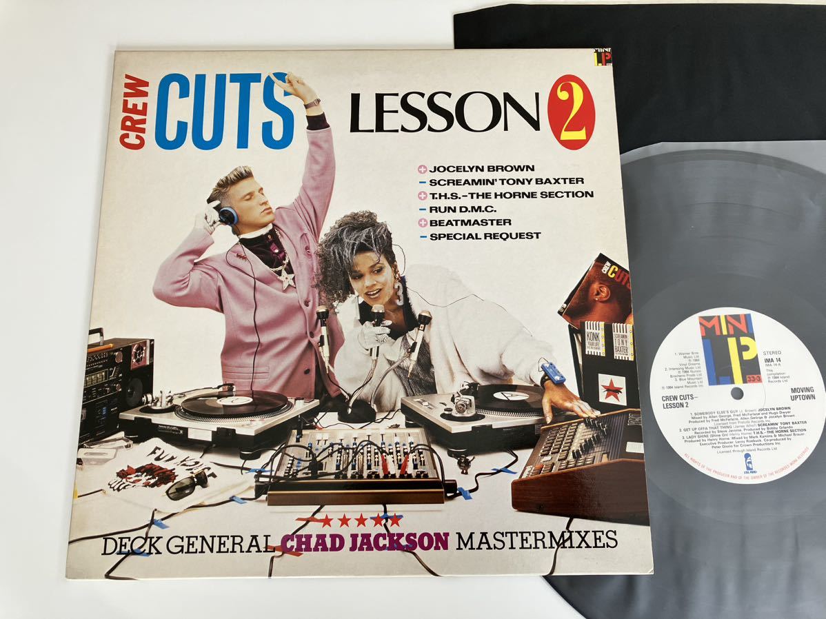 CREW CUTS LESSON 2 LP ISLAND RECORDS UK IMA14 84年Chad Jackson Mastermixes,Jocelyn Brown,RUN D.M.C.,Beatmaster,The Horne Section,_画像1