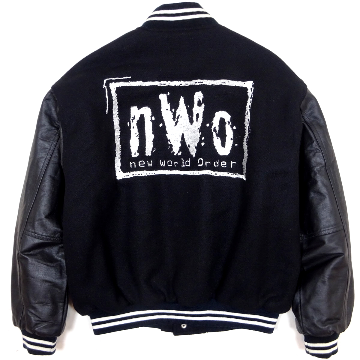 NWO New World Order USA ニューワールドオーダー 袖革(COW NAPPA