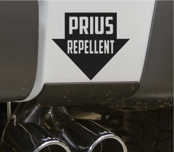 北米仕様Prius Repellentステッカー ブラック アンチエコカー 大排気量車 V8 アメ車_画像1