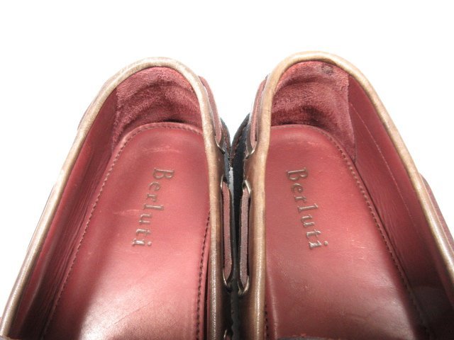 HH超美品 【ベルルッティ Berluti】 スエード カリグラフィー モカシン