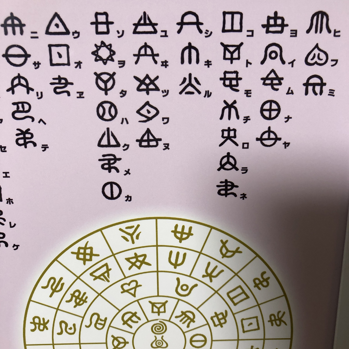 ヲシテ(ホツマ)文字　ひふみ祝詞とフトマニ図 簡易フレーム入り　NO853_画像5