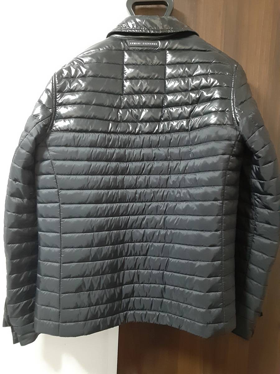 [ liquidation goods ] Armani Exchange light jacket coat black S blouson Rider's 