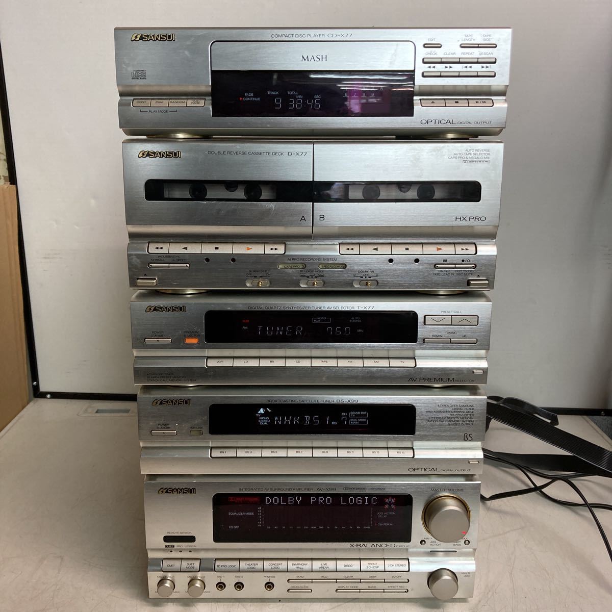 Yahoo!オークション - T629 SANSUI システムコンポ CD-X77 D-X77 Yahoo!オークション - T629 SANSUI システムコンポ CD-X77 D-X77