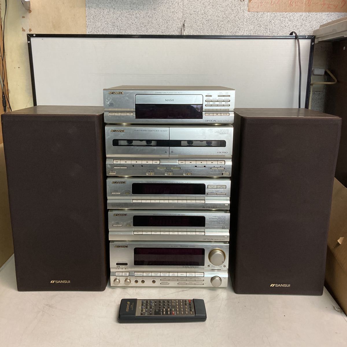 Yahoo!オークション - T629 SANSUI システムコンポ CD-X77 D-X77 Yahoo!オークション - T629 SANSUI システムコンポ CD-X77 D-X77