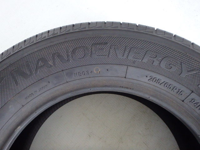 トーヨータイヤ NANOENERGY 3PLUS 205/65R15 94H 未使用 1本のみ サマータイヤ 2017年製_画像2