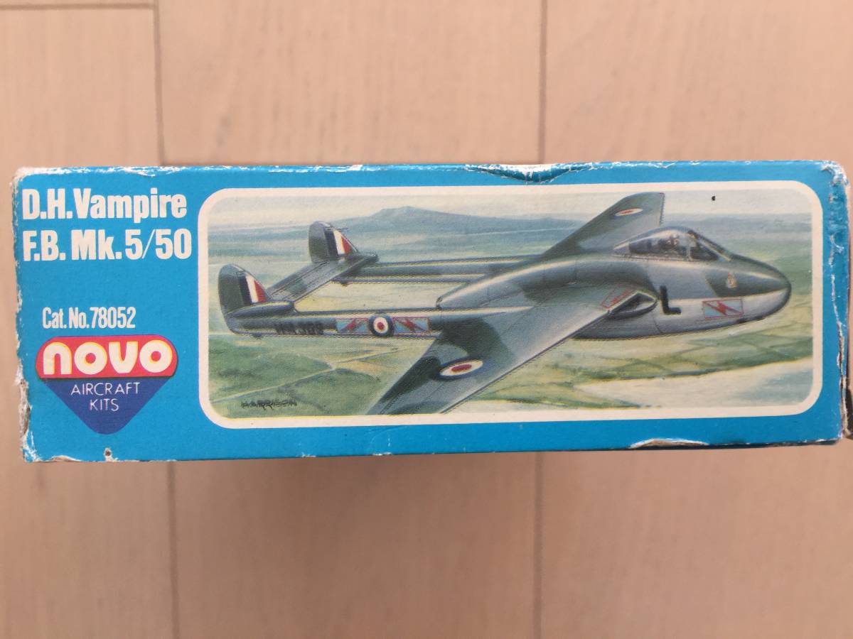 【未組立】NOVO ノボ 1/72 D.H Vampire バンパイア F.B Mk5/50_画像2