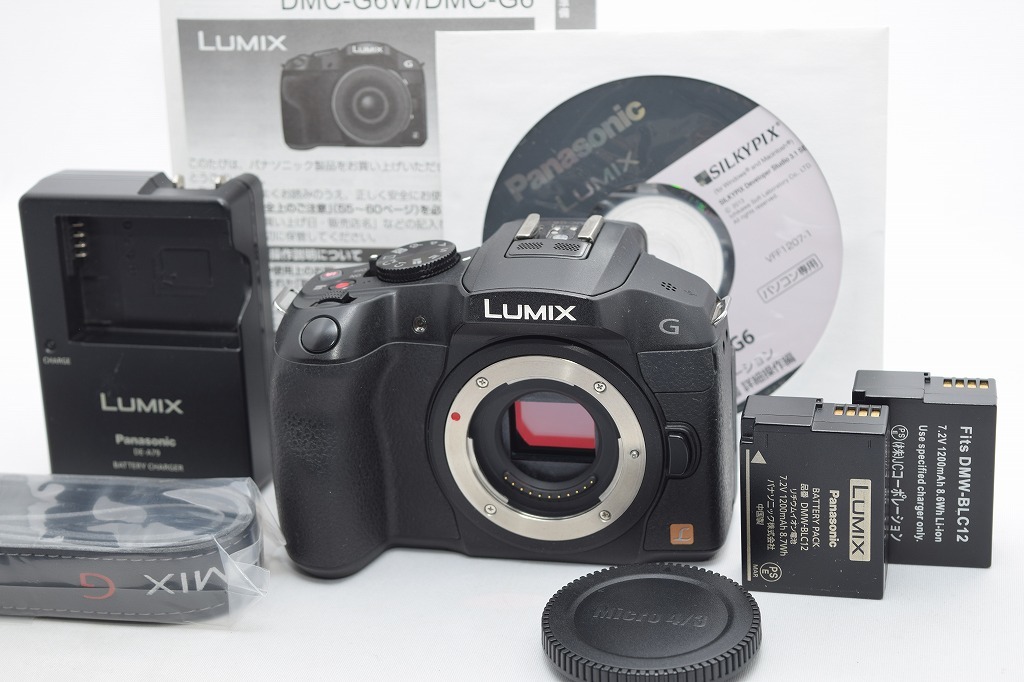 直売卸値』 LUMIX DMC G6 本体+レンズ 黒 ブラック www.grupopessoal