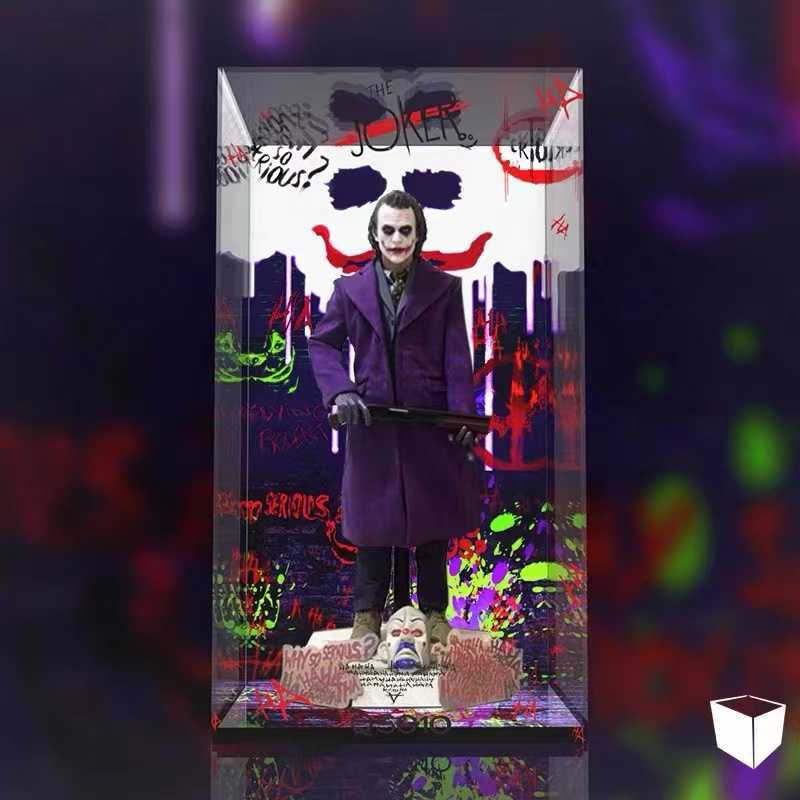  hot игрушки темный Night Joker 1/4 1/6 * специальный * фигурка кейс акрил кейс LED освещение коллекция прозрачный витрина 