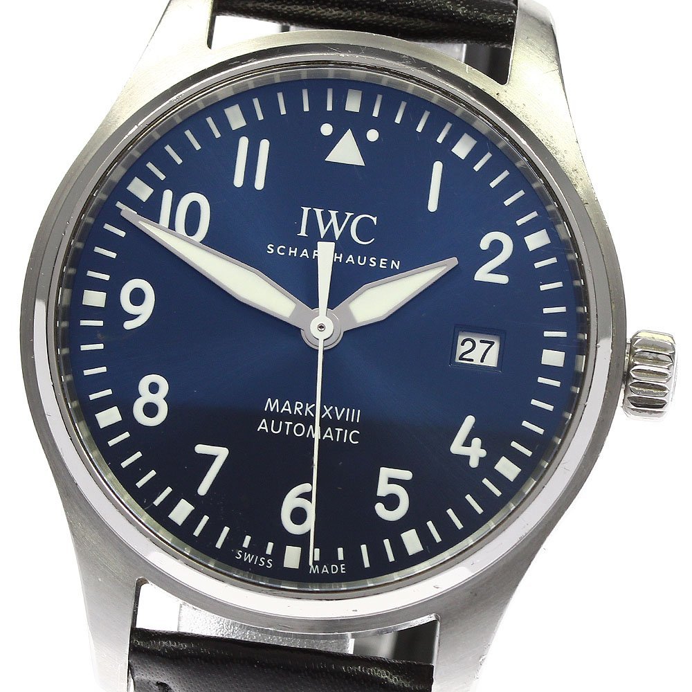 ★ с коробкой / гарантийной картой [IWC Schaffhausen] IWC Pilot Watchmark XVIII Дата IW327010 Автоматическая намотка Men's_740531