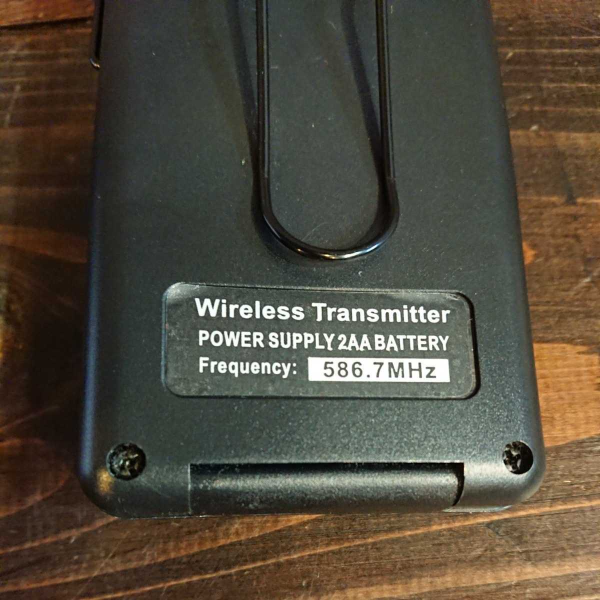 N3510 XTUGA 586.7MHz wireless transmitter hand Mike pin Mike electrification has confirmed single 3 battery 2 piece use postage nationwide equal 300 jpy 