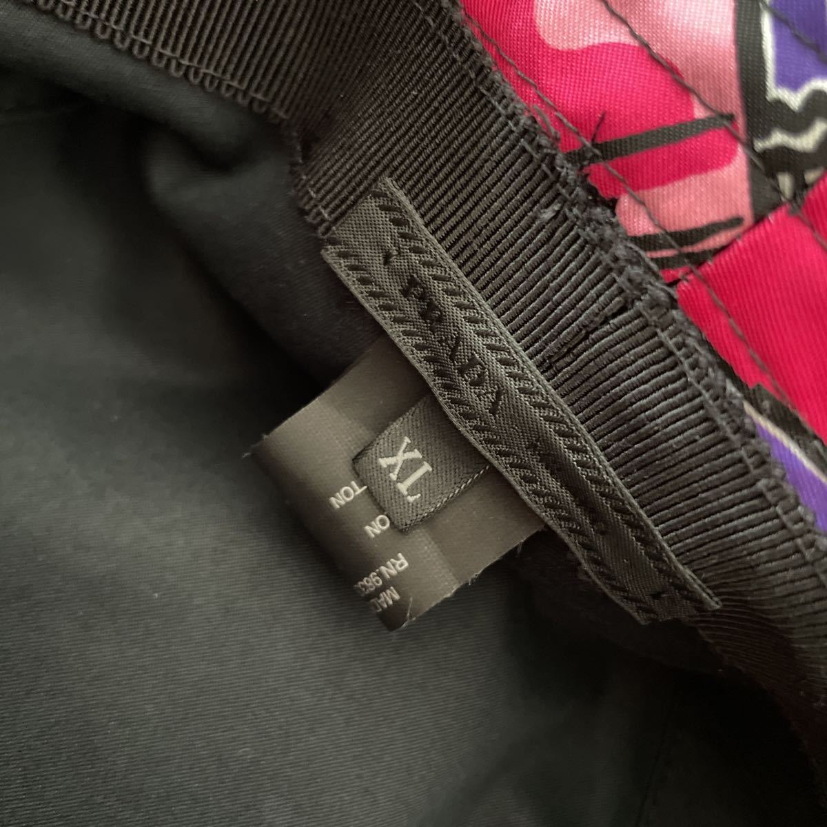 PRADA バケットハット 帽子 ブラック XL プラダ フランケン 2020AW PRADA バケットハット 帽子 ブラック XL プラダ フランケン 2020AW