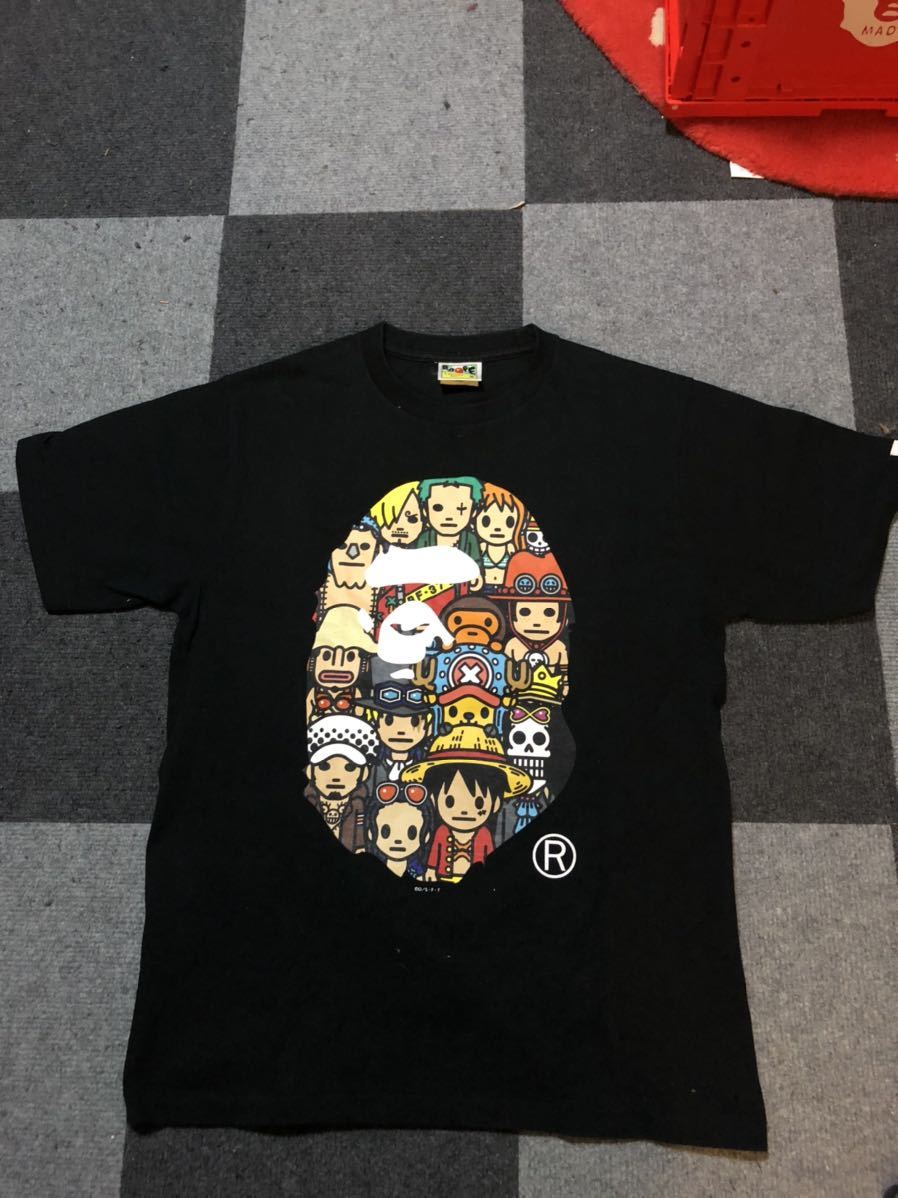 A BATHING APE X ONE PIECE コラボTシャツ SIZE M アベイシングエイプ tシャツ_画像1