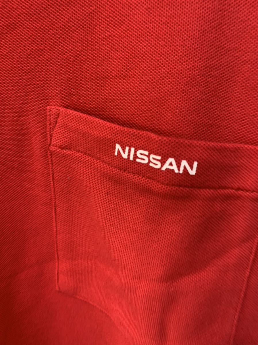 NISSAN/日産 　作業着　上下セット　赤／レッド 　 灰/グレー　Lサイズ　非売品　レア　制服　ユニホーム　社員　従業員　G1035_画像4