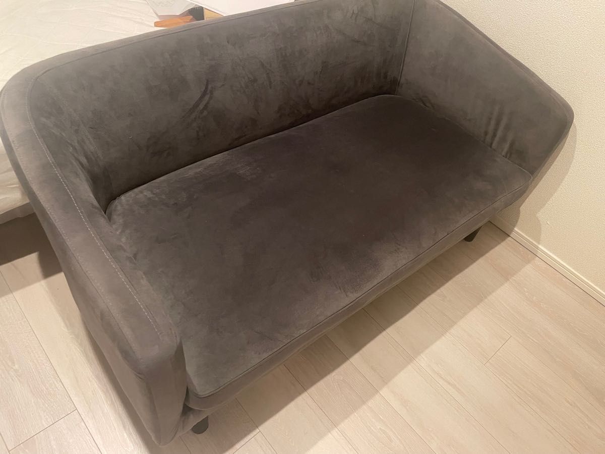 【美品】LOWYA 幅125 2人掛けソファ