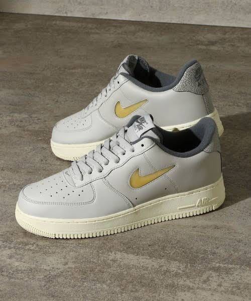 生産終了 27cm US9 NIKE AIR FORCE 1 07 LX JEWEL SWOOSH LOW Light Bone and Coconut Milk PALE エアフォース ワン ロー ジュエル グレー