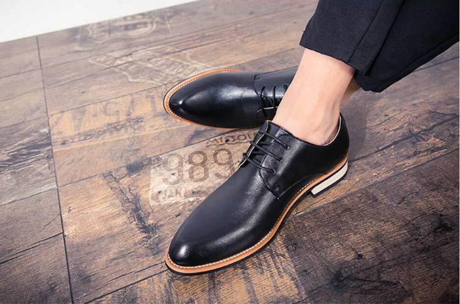  осень новый товар elegant мужской обувь джентльмен обувь ходить на работу прекрасное качество новый товар retro натуральная кожа мужской casual бизнес обувь чёрный размер 24cm~27cm выбор 