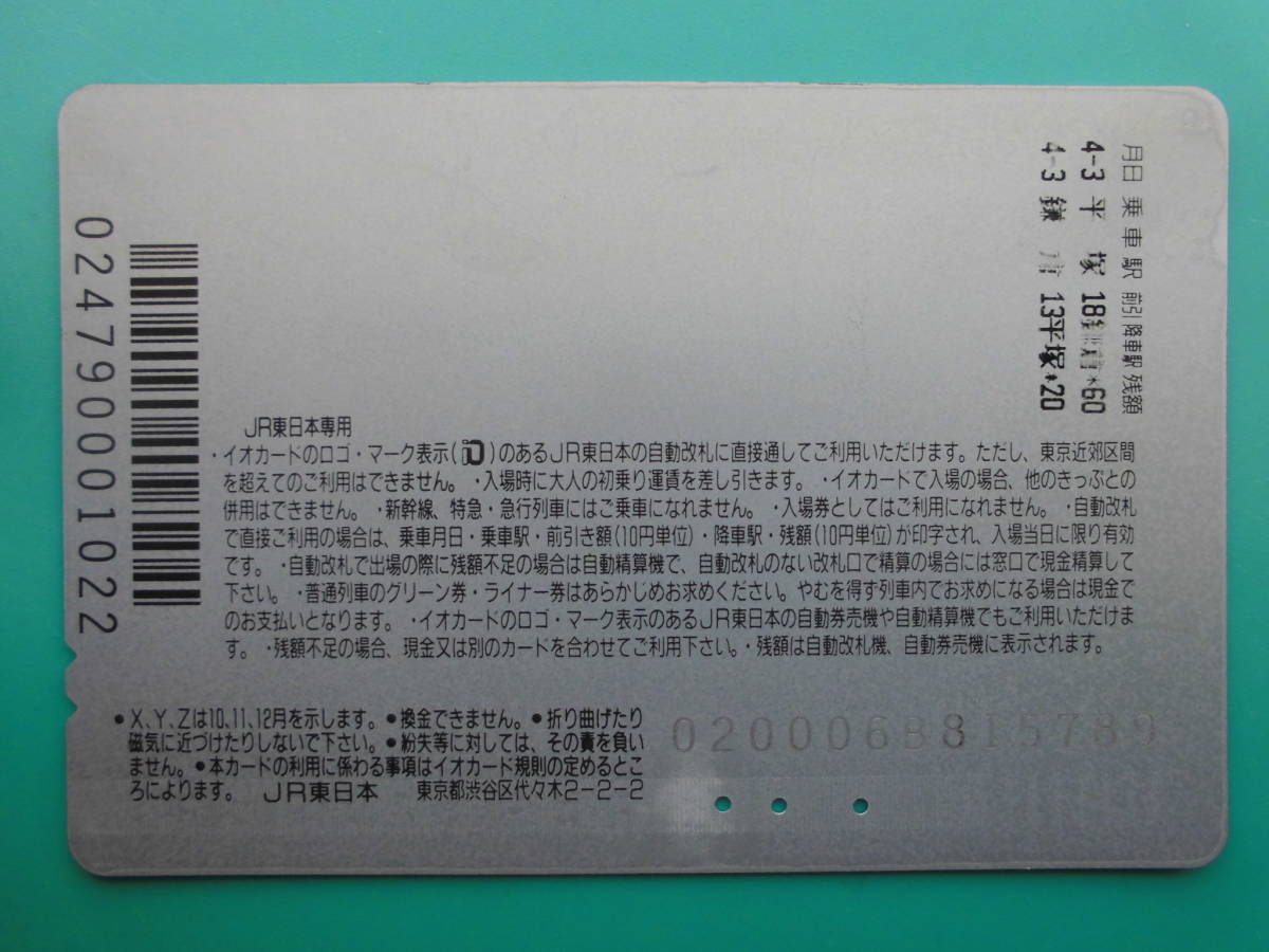 イオカード 使用済 湘南ひらつか 七夕まつり 【送料無料】_画像2