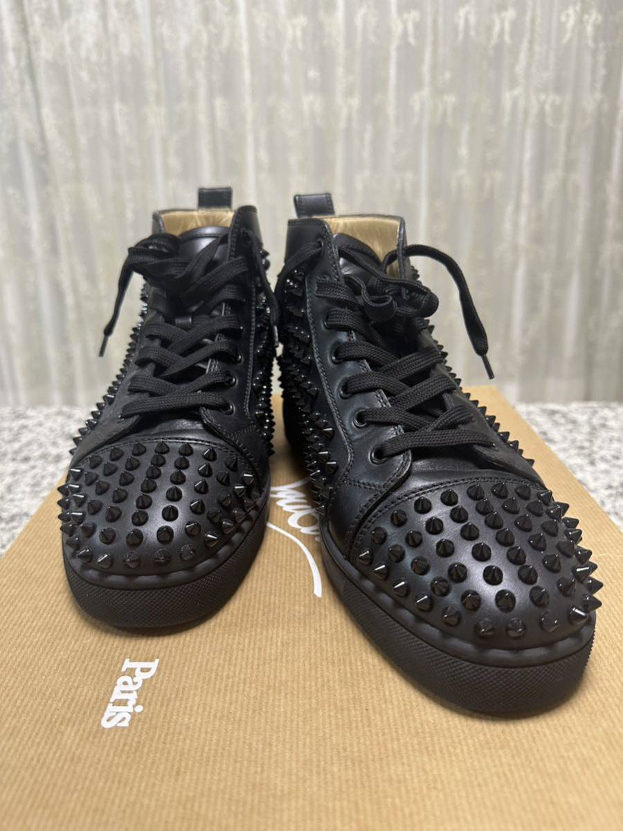 サイズ Christian Louboutin ルブタン Louis Flat Calf/Spikes